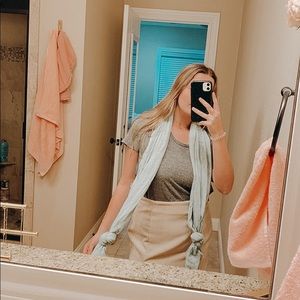 Pale Blue Scarf